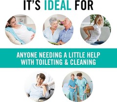 Toilet Aid Unisex Personal Hygiene Tool 18in Assist for Elderly Disabled