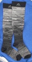 Fuelmefoot FMF Grey Gradient Compression Socks L/XL (20-30mmHg) NEW