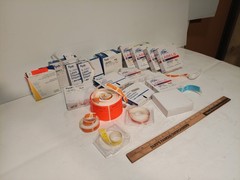 Asstd PDC Healthcare, Delta, other medical hospital labels, %/Biohazard/IV/more
