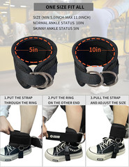 Ankle Strap for Cable Machine Professional Kickback Ankle Strap for Glute Workou