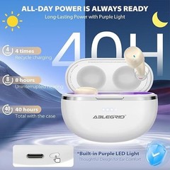 ABLEGRID Rechargeable OTC Hearing Aids for Seniors Adults, In-Ear Touch Control