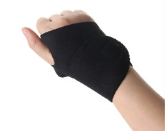 1 Pair Black Tourmaline Self-Heating Wrist Brace Bands – Arthritis Pain Relief