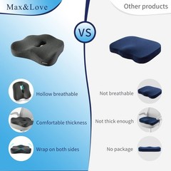 Cushion Lab Patented Pressure Relief Seat Cushion for Long Sitting Hours New