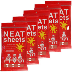 Neatsheets Disposable Bibs For Adults Kids Elderly Senior Adhesive Tab Napkins