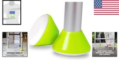 Walker Caps and Ski Glides for Rollators – Effortless Installation | 2 Count