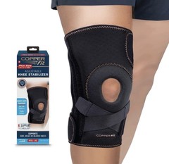 Copper Fit Plus Size Extended Size Adjustable Knee Stabilizer Support Brace NEW