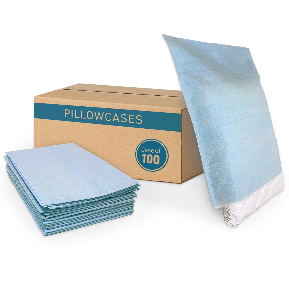 BodyMed Disposable Pillowcases (Tissue/Poly) Medical Pillow Cases – 21-Inches x