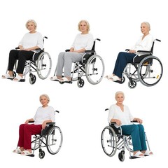 Women Open Back with Full Overlap Panel Wheelchair Patients Adaptive Clothing