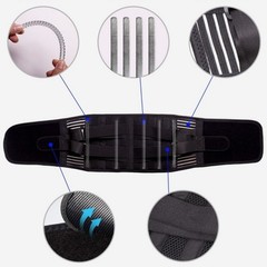 Lower Back Brace Copper Lumbar Support Waist Belt For Men Women Pain Relief