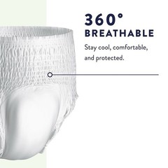 Prevail Per-fit Daily Underwear, Disposable, Large (44 in – 58 in) 20 Count