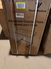 Vaunn Medical Adjustable Overbed Table Gray M880N-IXGY-YYVM 45 lb Max