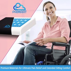 Cooling Gel Memory Foam Seat Cushion – Ideal for Office, Cars, and Wheelchairs