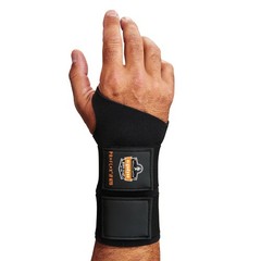 16624 ProFlex 675 Ambidextrous Double Strap Wrist Support Black Large Brace