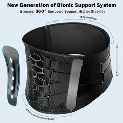 Adjustable Lower Back Brace Lumbar Support Waist Belt Men Women Back Pain Relief