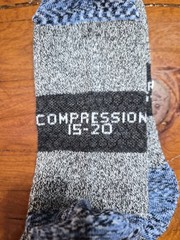 Bombas Compression Socks Lot Of 4 15-20MM Black Grey White Blue Honeycomb M NWOT