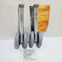 Bariatric Walker Replacement Wheels 5 In Dual Fixed Support Up to 650lbs Walker