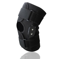 Knee Brace Hinged Compression Sleeve Joint Support Open Patella Stabilizer Wrap