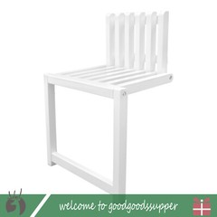 Wall Mounted Wood Folding Chair Entryway Hidden Footstool Bath Seat Bench USA