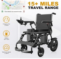 Electric Wheelchair for Adults Lightweight Foldable Electric Wheelchair