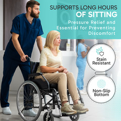 Wheelchair Cushions Comfortable Thick Memory Foam Seat Cushion Pressure Relief