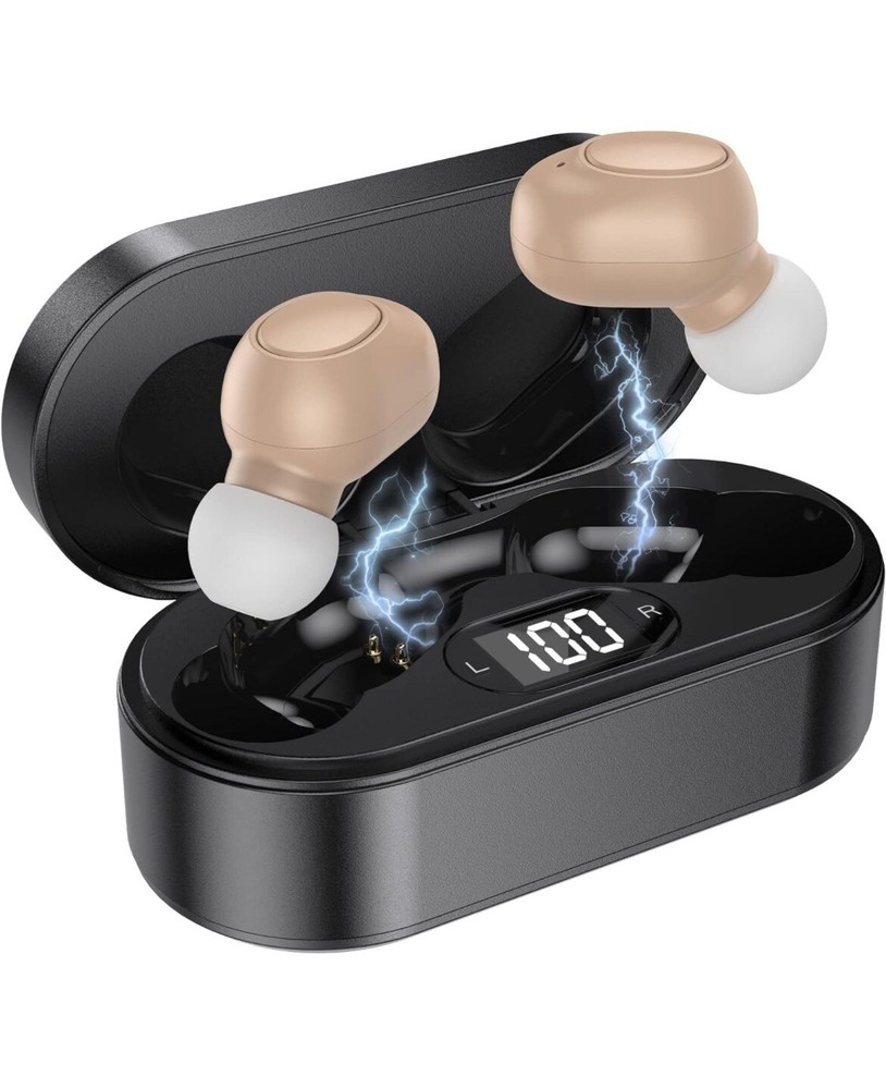 HearCare G400 Rechargeable Hearing Amplifier Noise Cancelling Earbuds ITE New