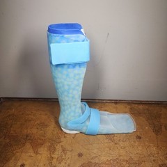 AFO KAFO Orthosis Hard Plastic Foot Support Ankle Brace Right Leg HiTEK
