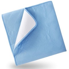 Blue Large Washable Reusable Waterproof Incontinence Bed Pad 34×52 In