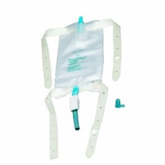 Dispoz-a-Bag Vinyl Urinary Leg Bag 32 oz, 4 bags, 1 leg strap