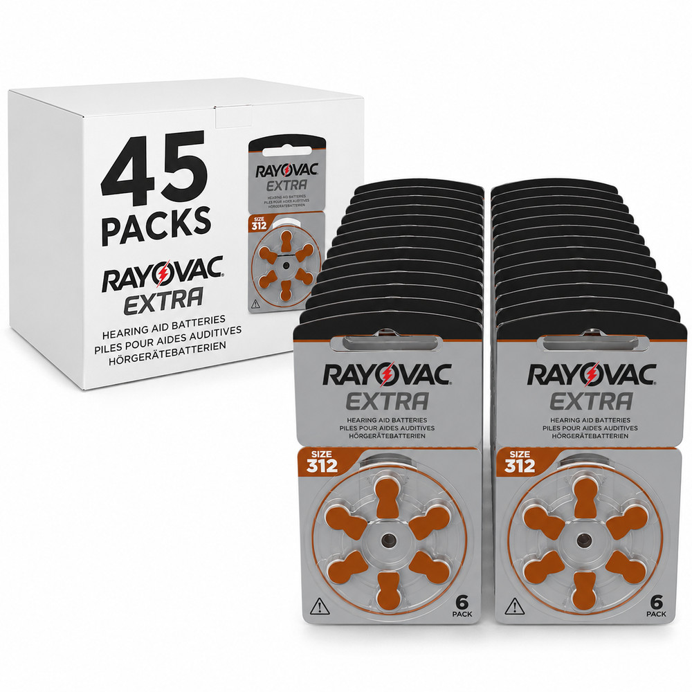 Rayovac 270x 312 Zinc Air Hearing Aid Batteries 1.45 V Coin Cell/ Button