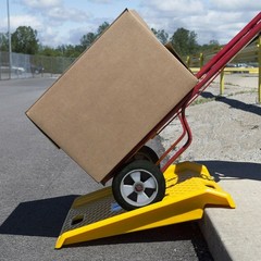 Heavy Duty Curb Ramp Hand Trucks Dolly Movers 26 Inches Wide