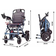 Foldable Power Wheelchair 500W Dual Mode Portable Mobility Scooter Lightweight