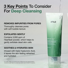 Anua Heartleaf Quercetinol Pore Deep Cleansing Foam Face Wash For Pore Refining