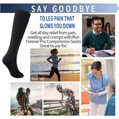 Wide Calf Compression Socks for Men 15-20mmHg Diabetic Socks S-XXXL Plus Size