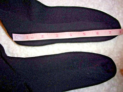 Compression Knee-High Black Socks 1 Pair Size Large