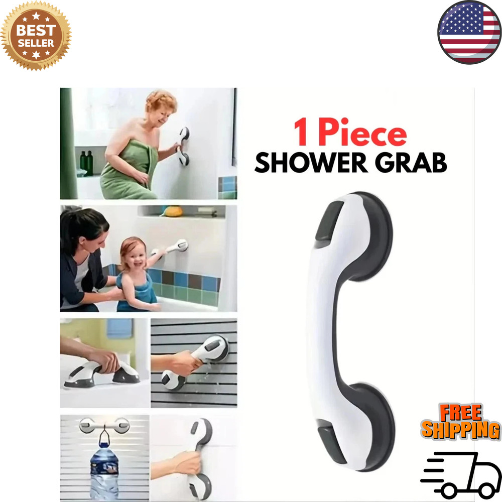 1Pc Shower Grab Bar Showers Suction Bar Handle Bathroom Safety Grip Handle