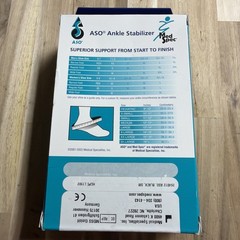 Med Spec 264012 Small Size ASO Ankle Stabilizer / Brace Support- Black NEW FL