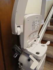 bruno elan sre 3050 stairlift, 9ft, 8in Rail, Left Side