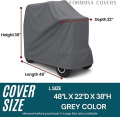 Universal Fit Scooter Cover – Heavy-Duty Indoor/Outdoor Protection 48″ x 38″