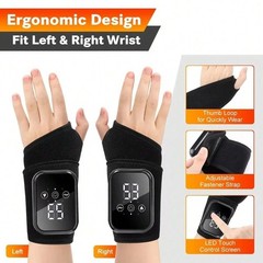 Warm Comfort Wrist Brace Heating Vibration Hand Support Pain Relief Wrap