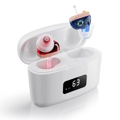 Pair Rechargeable Digital Invisible Hearing Aids Sound Voice Amplifier Mini ITE