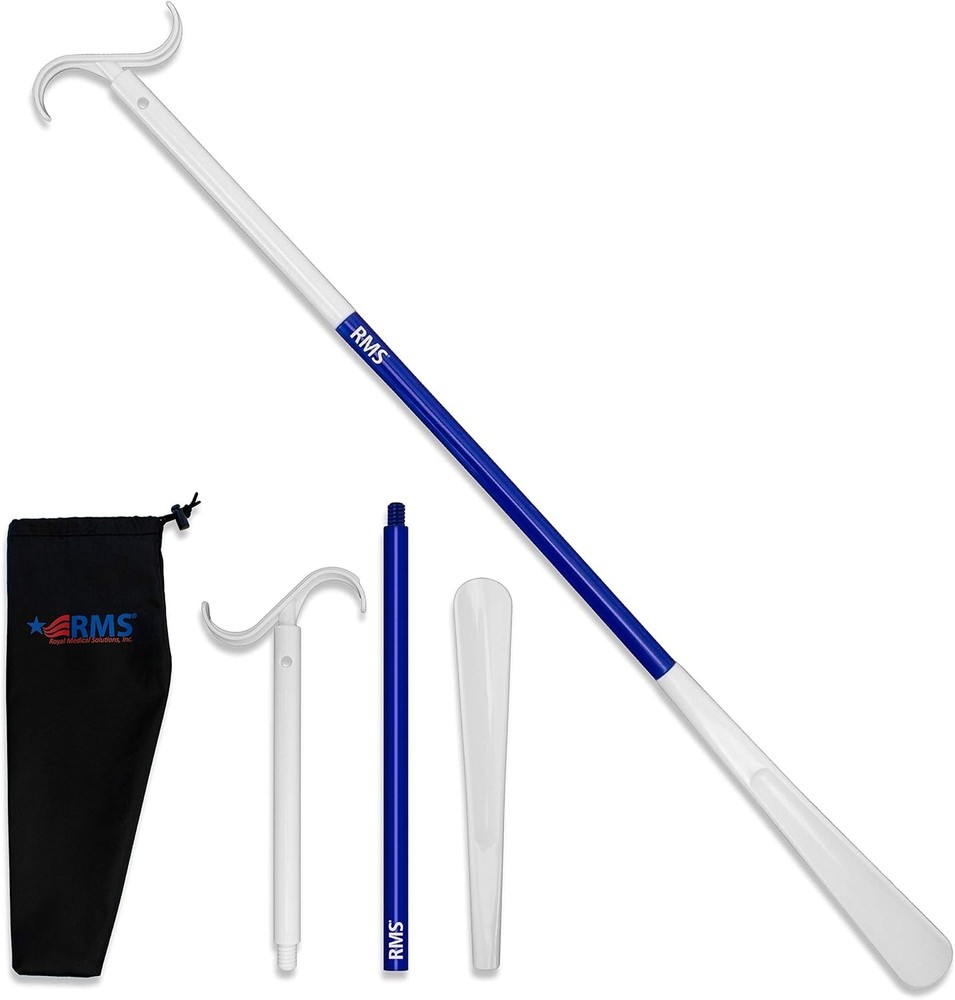 RMS 35.5 Inch Extra Long Dressing Stick Aid for Shoes, Socks, Shirts and…