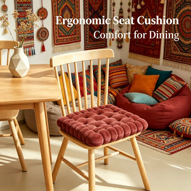 Brown Coffee Square Cookie Plush Pillow, Creative Soft Cushion, Practical Seat P