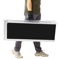 7Ft Portable Aluminum Non Skid Wheelchair Ramp Foldable Mobility 600 Pound