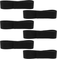 Adjustable Ankle Straps, 6-Pack | Elastic Leg Bands, Hook and Loop Closure, Mult