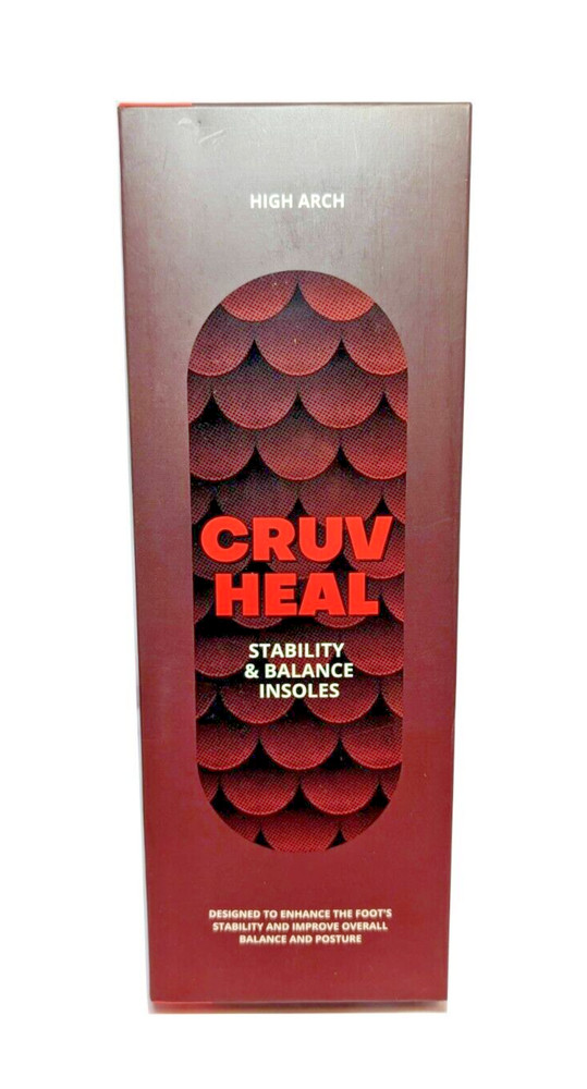 Cruv Heal Orthotic Work Insoles High Arch Support Size Medium (M 8 – 9.5) NEW