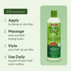 Ors Olive Oil Incredibly Rich Moisturizing Hair Lotion Castor Oil 8.5 Ounces