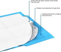 Bulk Savings Pack 300 ct. Disposable Chux Underpads, 23 x 36 Inches, Moderate…
