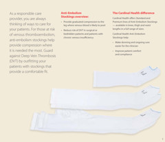 Cardinal Health 23640-680 Anti-Embolism Stockings Thigh Length XL Regular