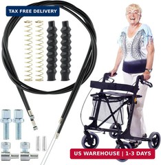 14Pcs Brake Cable Drive Rollator Replacement Parts, 45″ Brake Cable Roll