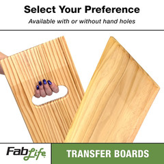 Generic Fablife Deluxe Hardwood Transfer Board for Easy Patient Transfer, Slide